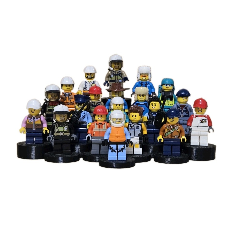 Mixed LOT 20 Lego Mini Figures With Stand
